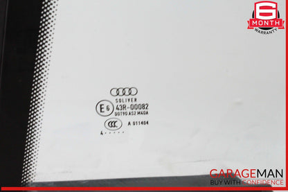 10-17 Audi A5 Convertible Rear Left Quarter Window Glass OEM