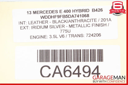 10-16 Mercedes W212 E350 E400 Front Left Side Wheel Spindle Knuckle Hub Bearing