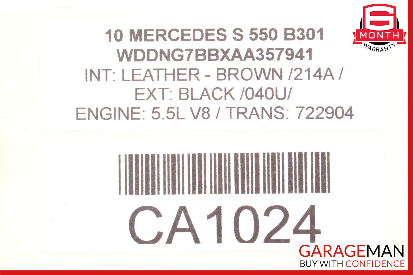 07-12 Mercedes W221 S550 SL550 Engine Cylinder Head Valve Cover Left Driver OEM
