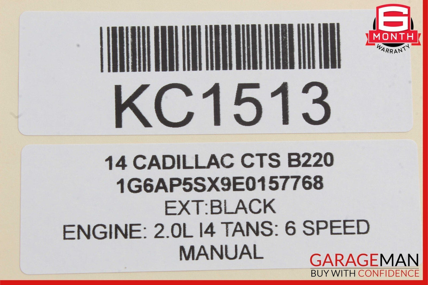 14-19 Cadillac CTS Rear Left Driver Side Door Window Regulator 23189480 OEM