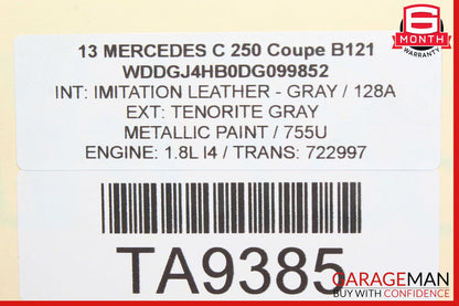 08-14 Mercedes W204 C300 Front Right Side Suspension Upper Control Arm