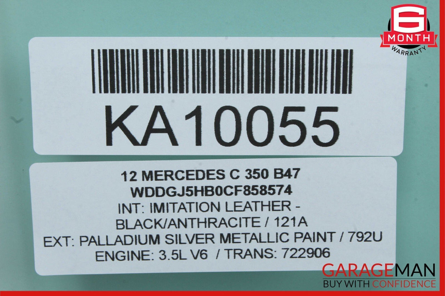 12-14 Mercedes W204 C350 C250 Coupe Front Left Driver Side Door Window Glass OEM