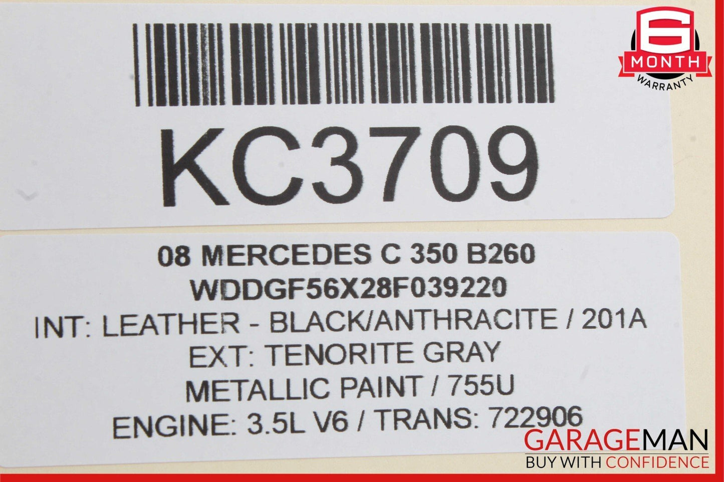 08-14 Mercedes W204 C300 C350 Rear Left Driver Side Door Lock Latch Actuator OEM