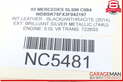 03-06 Mercedes R230 SL500 SL600 Front Right Passenger Side Fog Light Lamp OEM