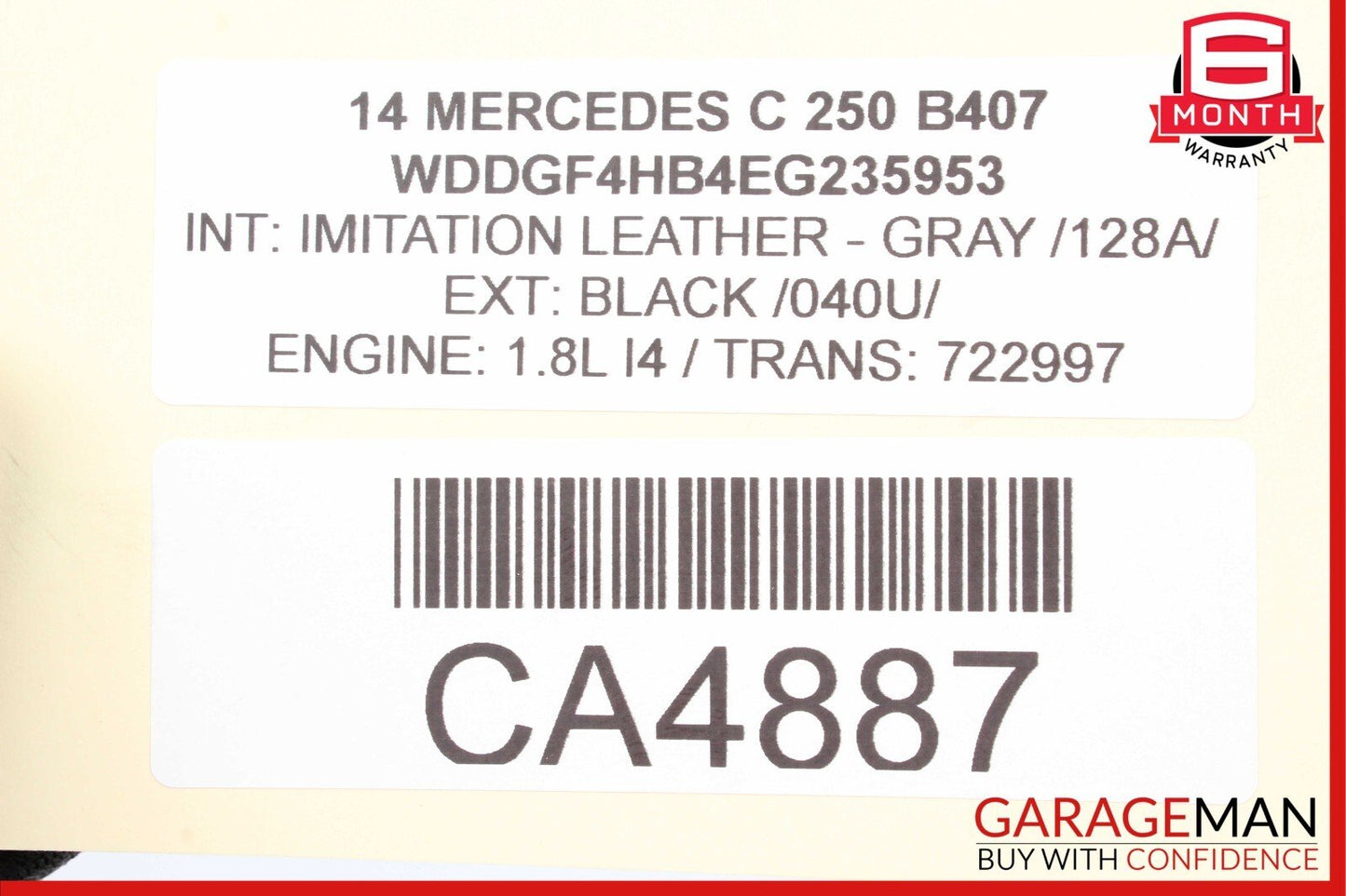 08-15 Mercedes C250 GLK350 Front / Rear Right Side Exterior Door Handle Black