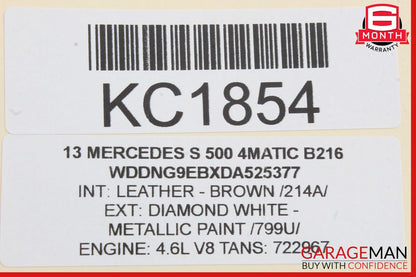 07-13 Mercedes W221 S550 S400 Front Right Side Under Seat Control Unit OEM