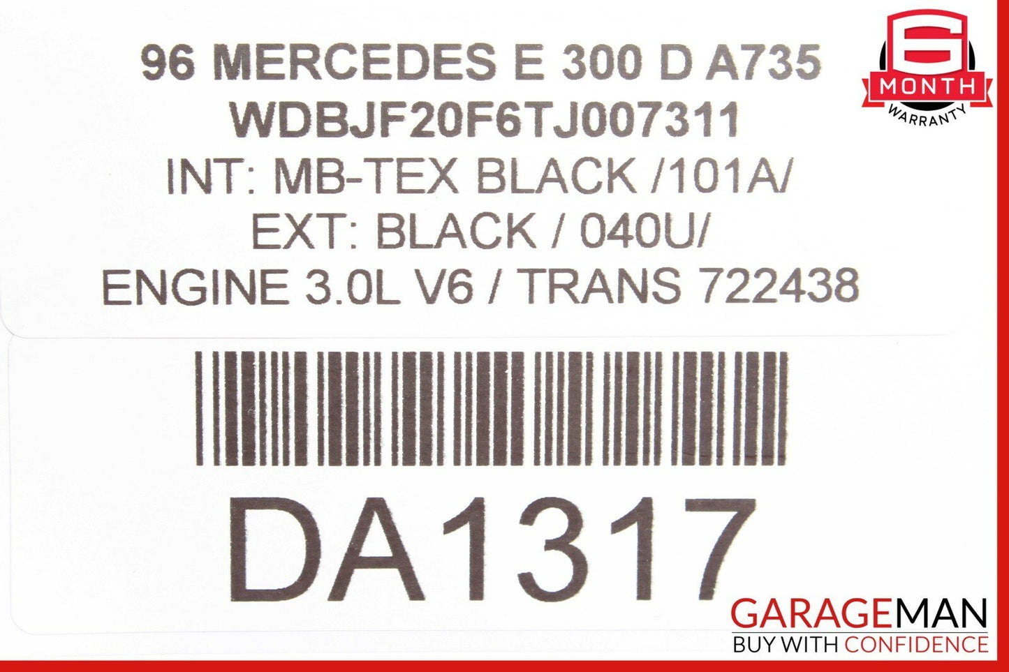 96-97 Mercedes W210 E300 ABS Anti Brake Lock Pump 0024319712 OEM