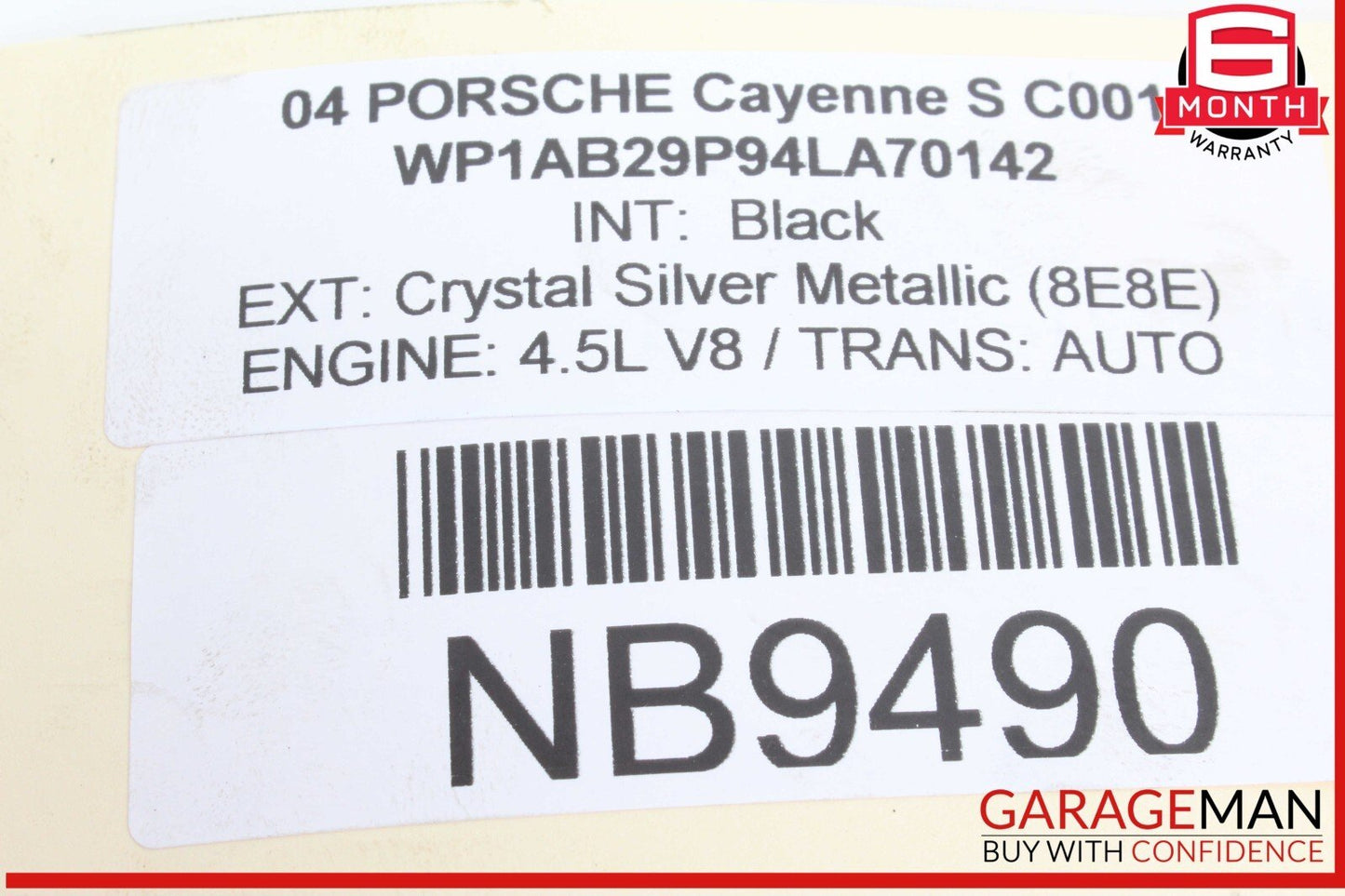 03-06 Porsche Cayenne S 955 Left Side Engine Exhaust Camshaft 94810518101