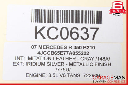 06-08 Mercedes W251 R320 R350 Trunk Lid Hydraulic Pump Motor w/ Cylinder OEM