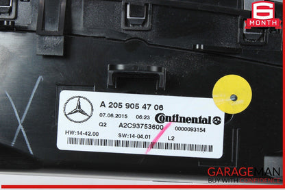 15-20 Mercedes W205 C300 C350e C400 A/C AC Heater Climate Control Switch OEM