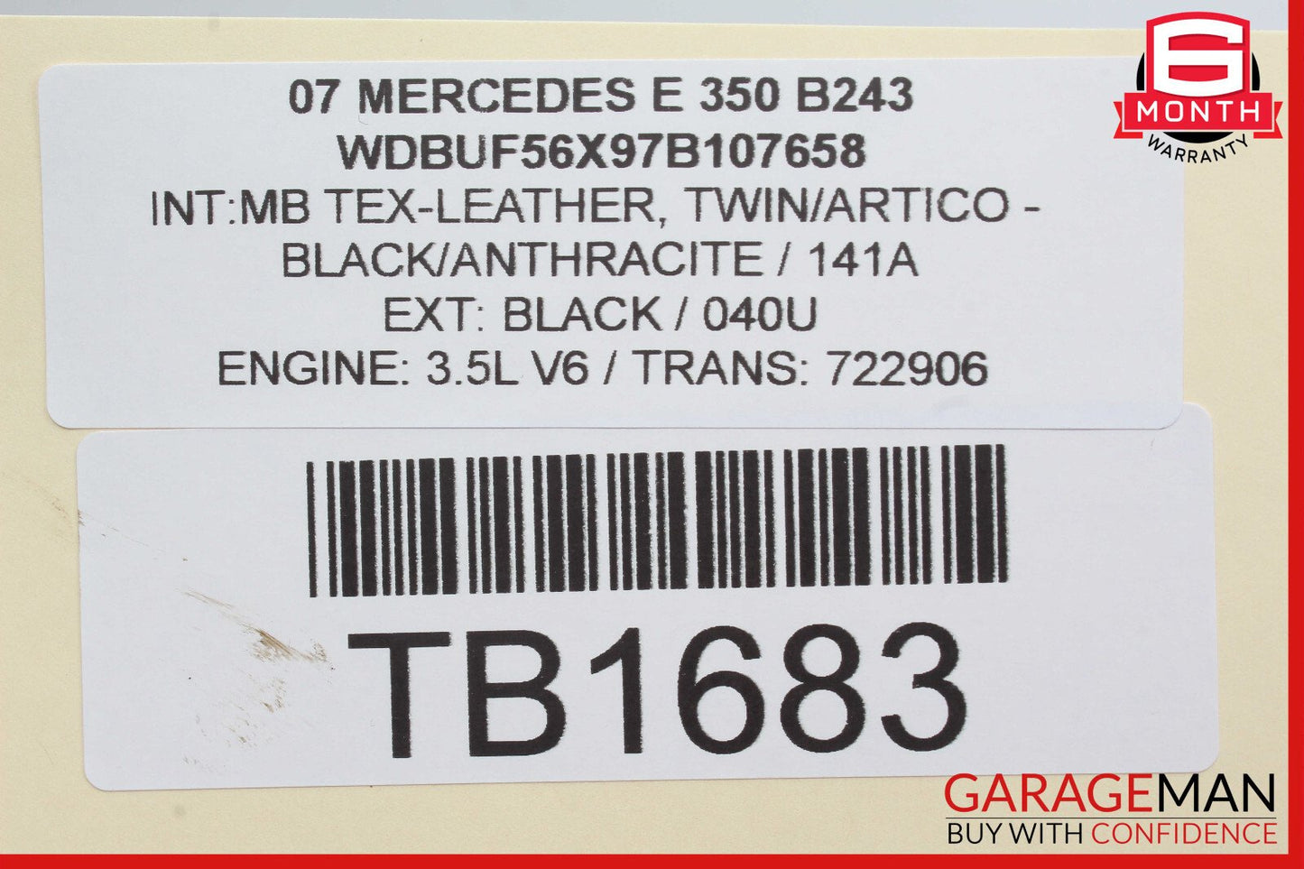 03-09 Mercedes W211 E350 E500 E550 RWD Front Righ Lower Rearward Control Arm OEM