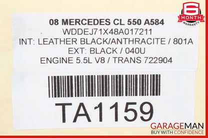 07-14 Mercedes W221 S400 CL550 Rear Left / Right Side Upper Control Arm OEM