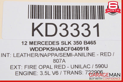 08-20 Mercedes R172 SLK350 C250 Front Left Side Door Lock Latch Actuator OEM