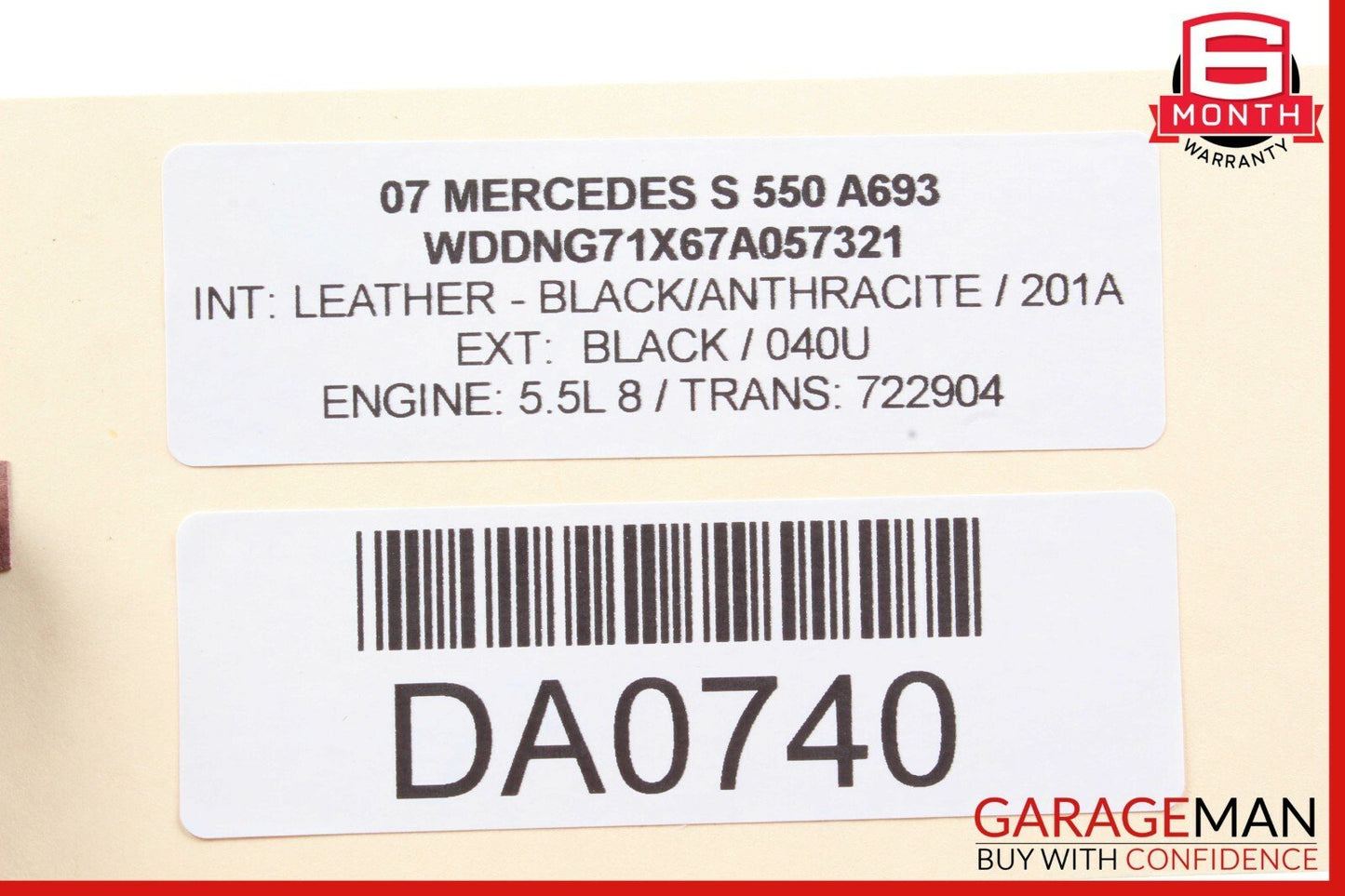 07-13 Mercedes W221 S500 S550 Rear Left Driver Side Door Lock Latch Actuator OEM