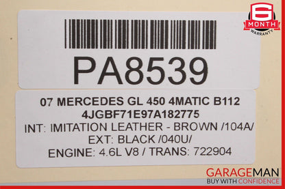 07-12 Mercedes X164 GL450 ML450 7G Automatic Auto Trans Transmission 722904 168k