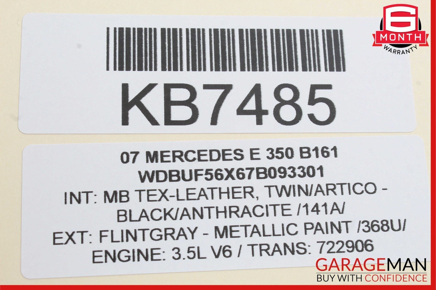 06-09 Mercedes W211 E350 CLS500 Front Left Side Foglight Fog Light Lamp w/ Bulb
