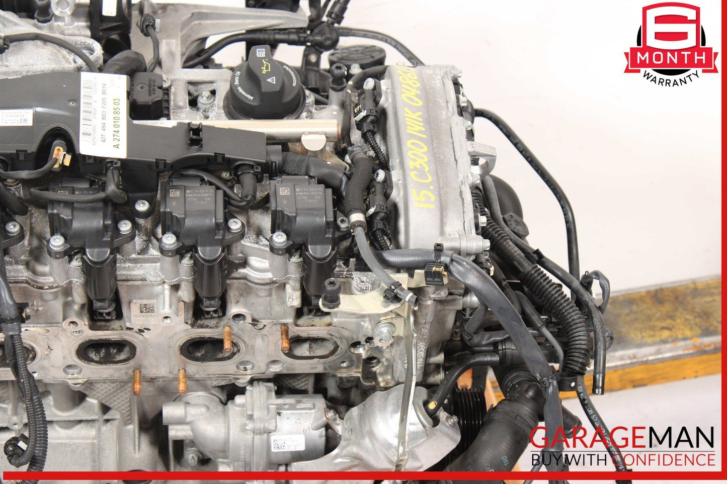 15-20 Mercedes W205 C300 E300 M274 Engine Motor Block Assembly 2.0 L4 OEM 141k