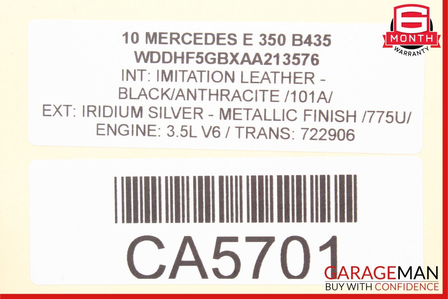 08-16 Mercedes E550 C300 C250 E63 AMG Front Left Door Window Regulator Motor