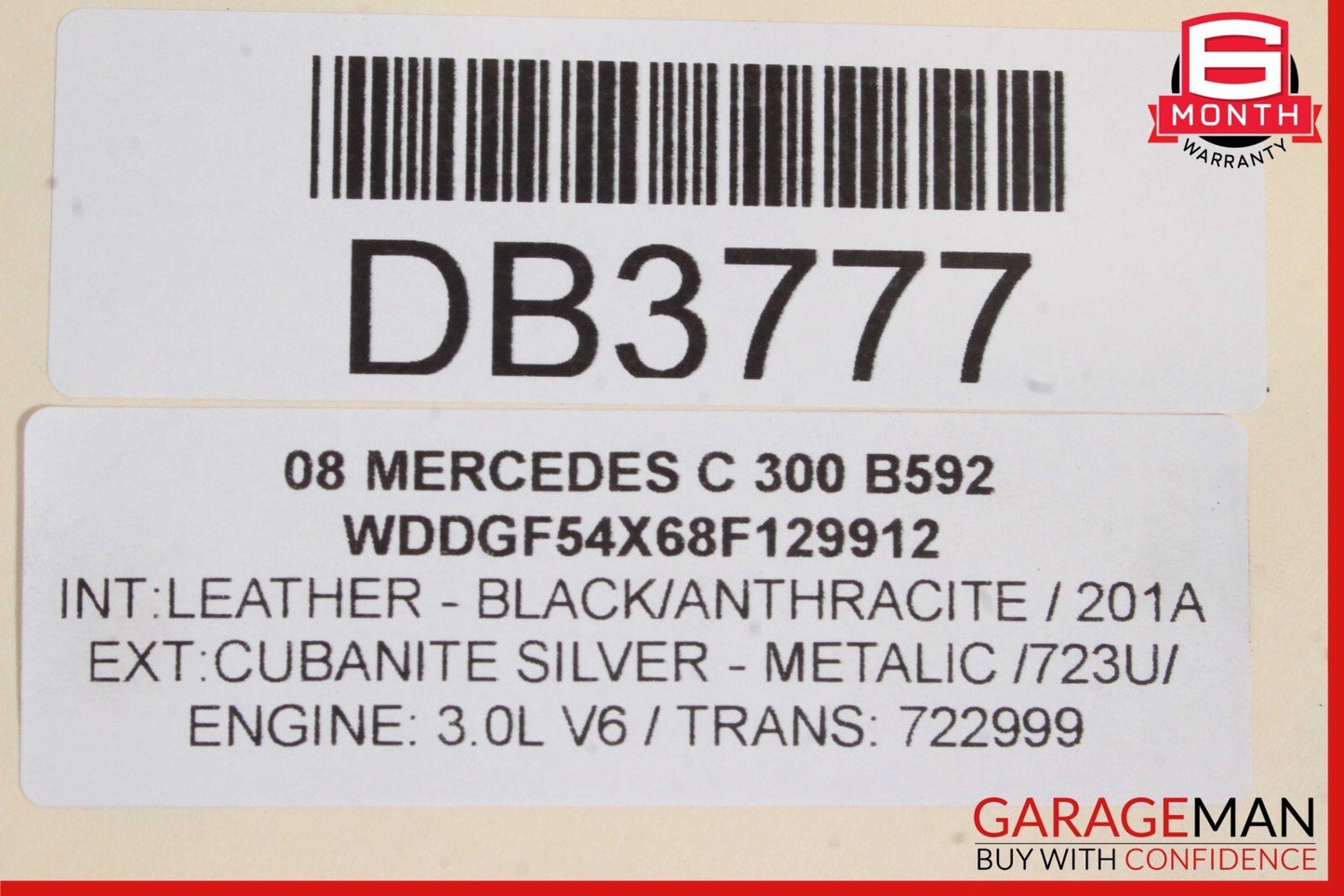 08-14 Mercedes W204 C250 C300 C350 Front Left Side Wing Fender Panel Silver OEM