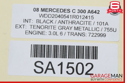 08-14 Mercedes W204 C300 C63 AMG Front Right Seatbelt Seat Belt Retractor Black