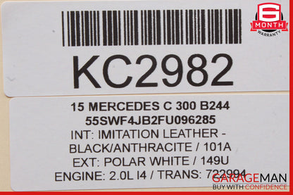 15-20 Mercedes W205 C300 GLC43 AMG Dashboard Dash Right Molding Trim OEM