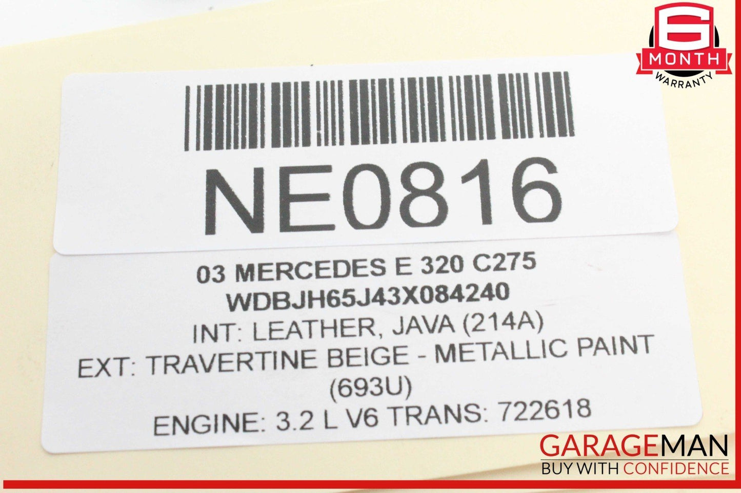 96-02 Mercedes W210 E320 Front Radiator Core Support Bracket Bar Frame OEM