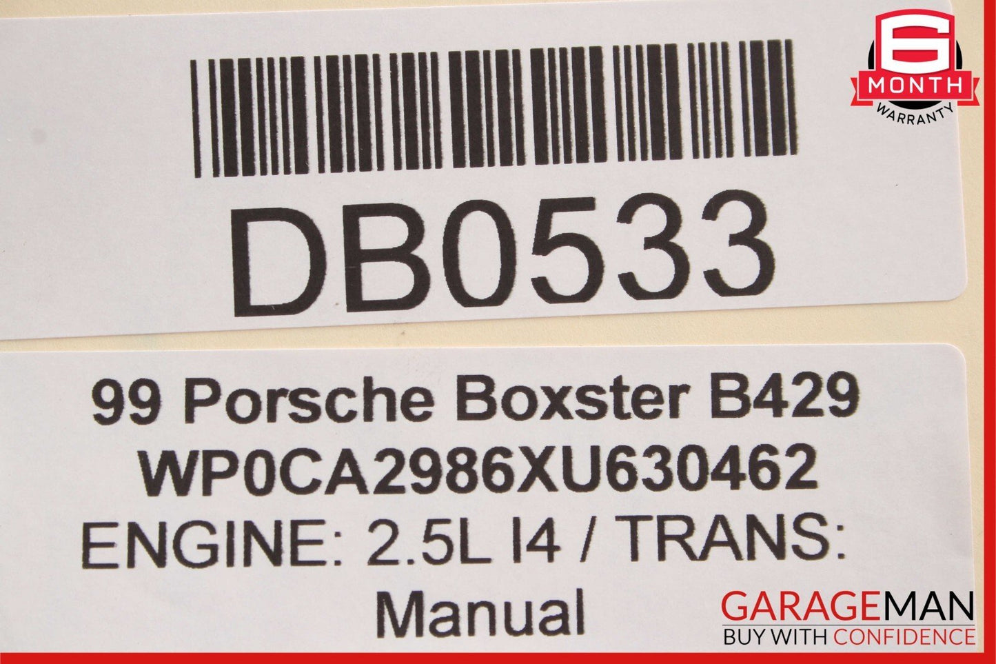 97-04 Porsche Boxster 986 Carrera 911 Front Right Side Exterior Door Shell OEM