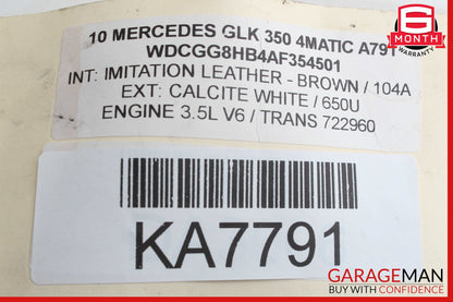 10-12 Mercedes X204 GLK350 Front Right Side Seat Belt Seatbelt Retractor OEM