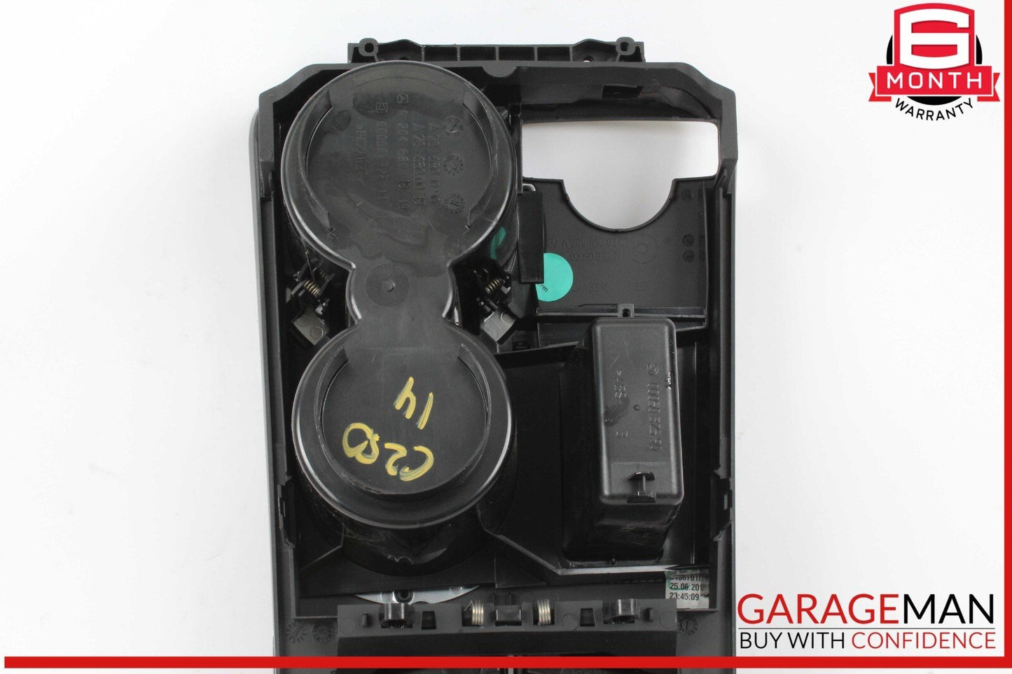 08-14 Mercedes W204 C250 Center Console Armrest Cupholder Compartment OEM