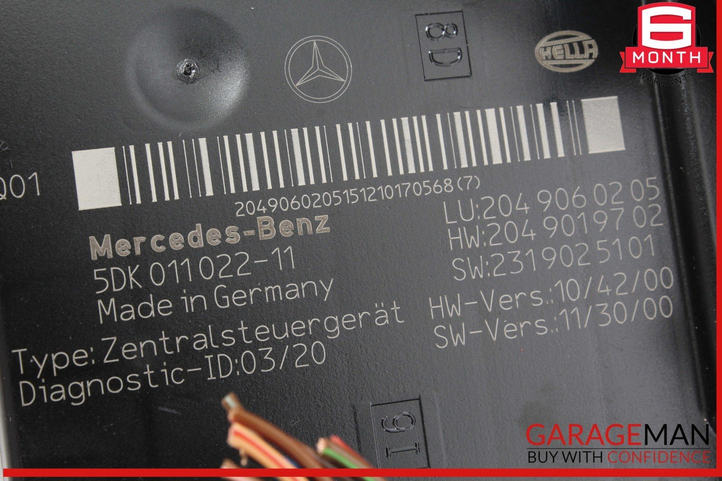 12-14 Mercedes W204 C250 C350 Rear Fuse Relay Box Module 2049060205 OEM