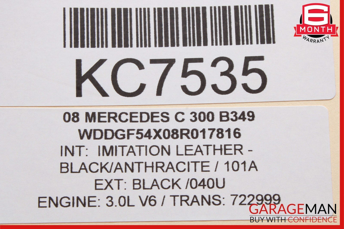 08-14 Mercedes C350 C250 C300 Rear Left Side Door Window Regulator Motor Unit