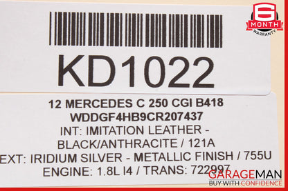 12-14 Mercedes W204 C250 C300 Front Left Side Exterior Door Handle OEM