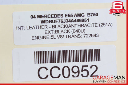 01-09 Mercedes W211 E55 CLK55 AMG Rear Trunk Lid Cylinder Lock Latch Handle OEM