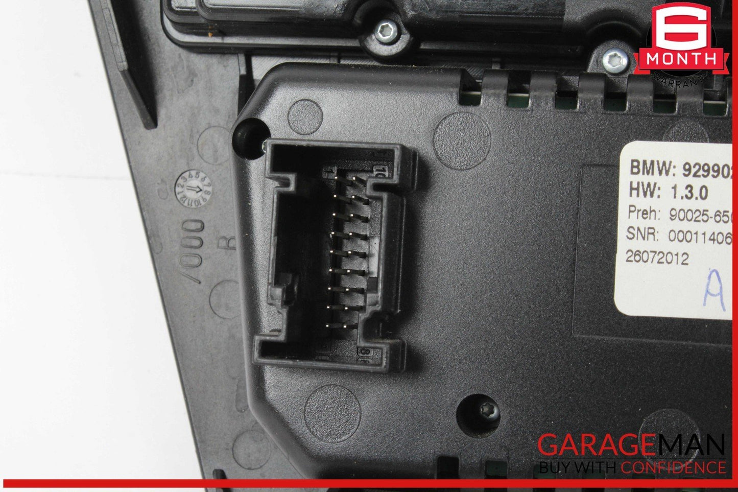 12-18 BMW 640i 650i AC A/C Air Conditioning Climate Control Radio Switch Panel