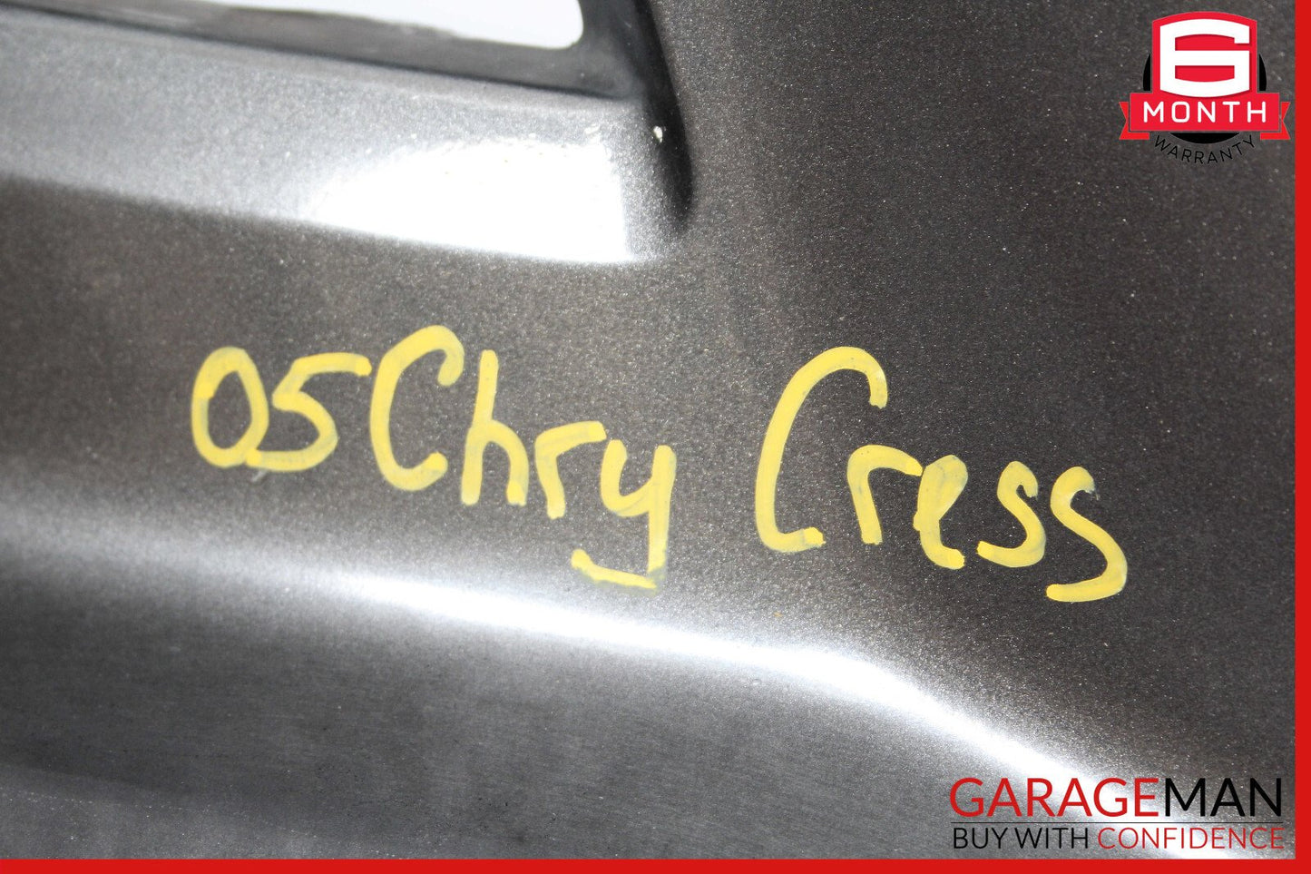 04-08 Chrysler Crossfire Rear Bumper Cover Panel Gray OEM