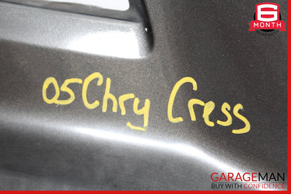04-08 Chrysler Crossfire Rear Bumper Cover Panel Gray OEM