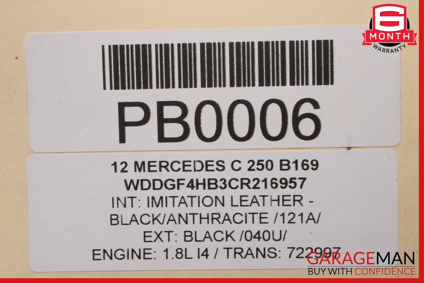12-15 Mercedes C250 SLK250 7G Tronic Automatic Transmission Assembly 722997 177k
