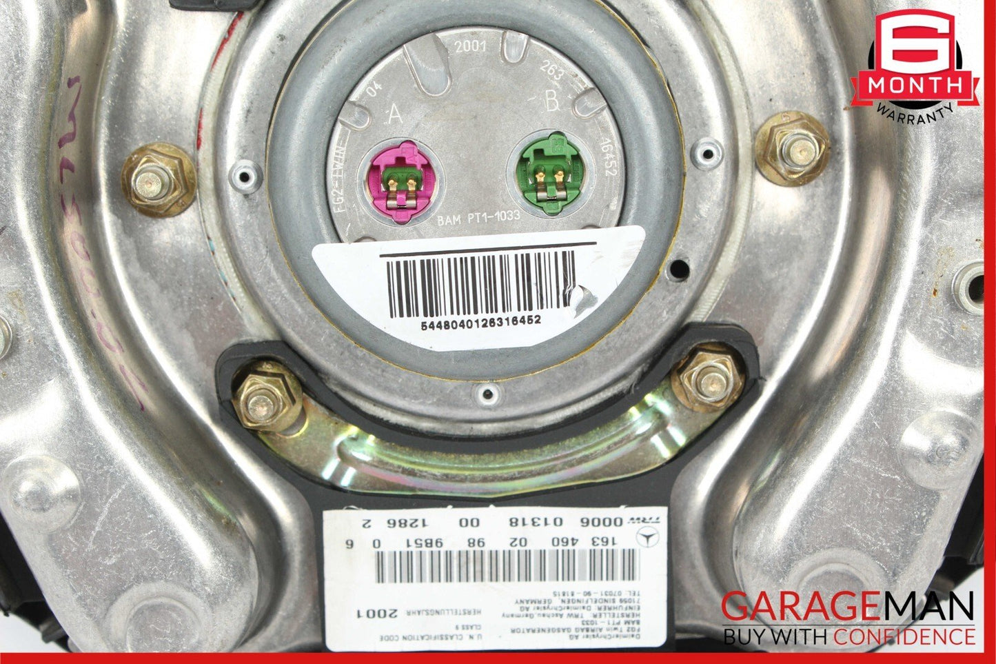 01-05 Mercedes W163 ML320 ML500 ML55 AMG Steering Wheel Airbag Air Bag SRS