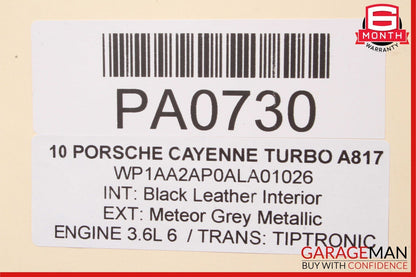 03-10 Porsche Cayenne 955 957 Front Left Side Interior Door Trim Panel Cover