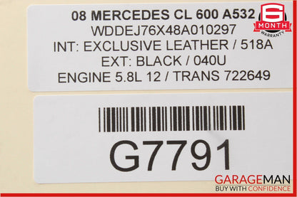 07-13 Mercedes W221 S550 CL600 Electric Power Supply Control Fuse Box Module