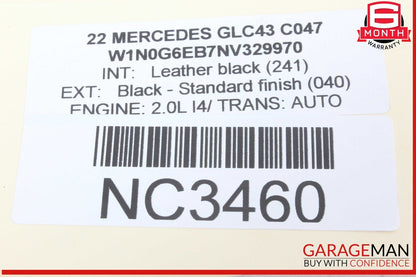 16-22 Mercedes X253 GLC43 AMG Intercooler Hose Left Driver Side 2760900737 OEM