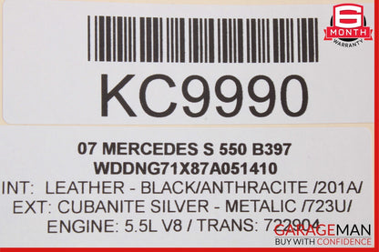 07-13 Mercedes W221 S550 S600 Rear Left Driver Side Door Lock Latch Actuator OEM