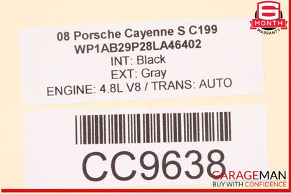 03-10 Porsche Cayenne 955 957 Rear Bumper Reinforcement Impact Crash Bar OEM
