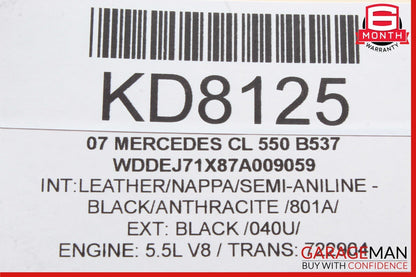 07-14 Mercedes W216 CL550 S550 CL600 Rear View Backup Camera Control Module OEM