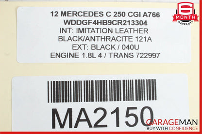 10-16 Mercedes W204 C250 E350 SLK350 Active Lane Assist Front Camera OEM