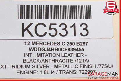 12-14 Mercedes W204 C250 Front Left Side Exterior Door Handle Keyless Go OEM
