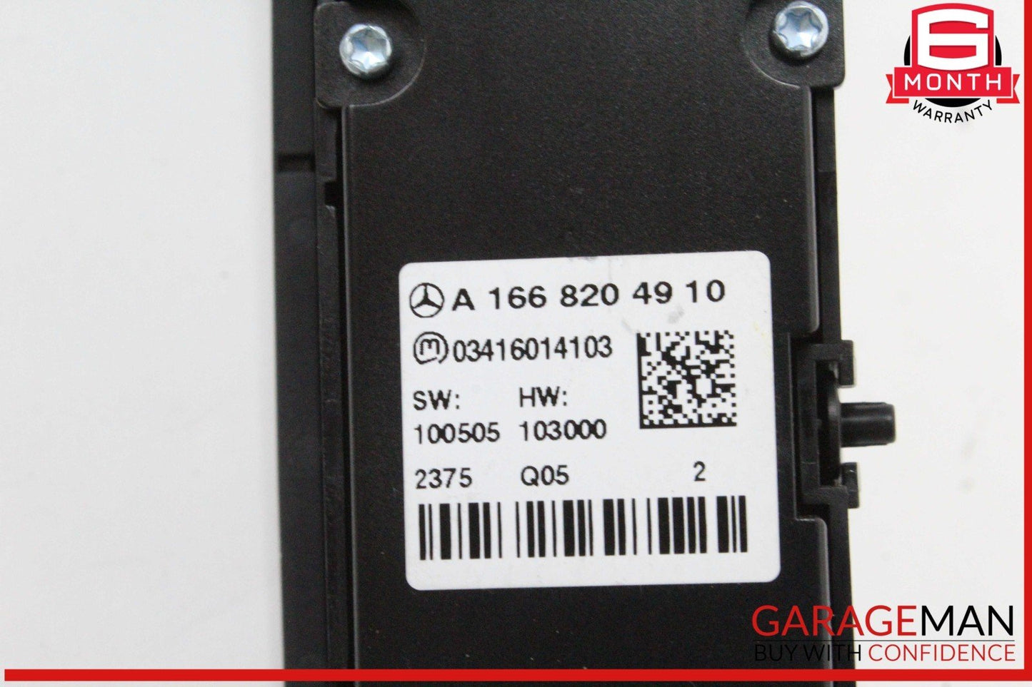 13-16 Mercedes X166 GL450 Seat Heat Ventilation Hazard Switch Control Panel OEM