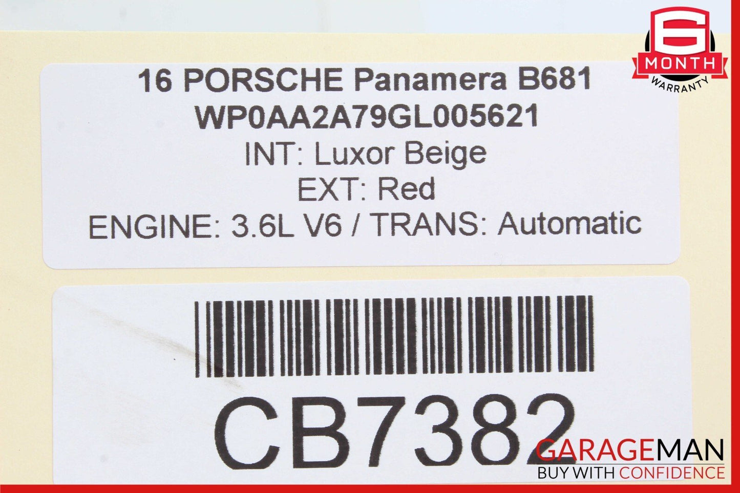 10-16 Porsche Panamera 970 Rear Right Passenger Side Cv Axle Shaft Driveshaft
