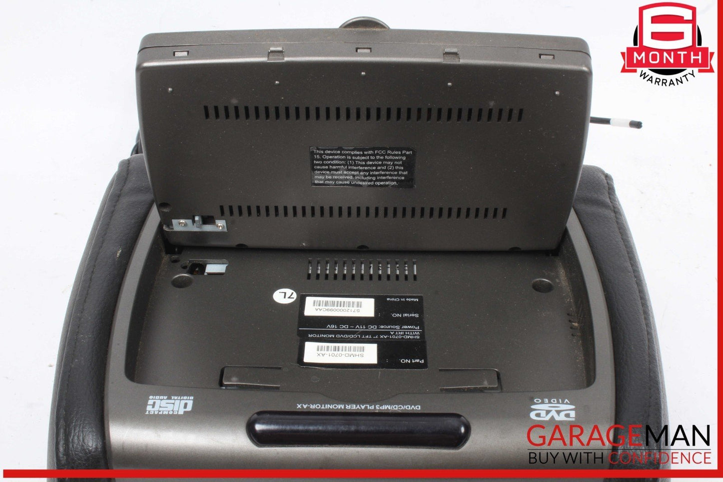 08 Mercedes X164 GL550 Front Left Side Headrest Monitor SHMD-0701-AX DVD Player