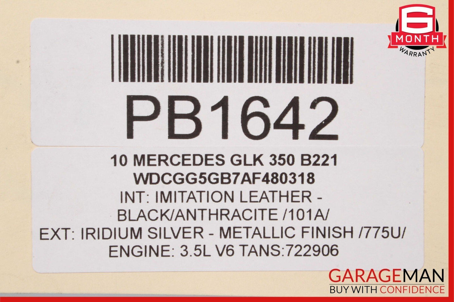 10-15 Mercedes X204 GLK350 Rear Right Spindle Knuckle Shaft Hub Bearing Assembly